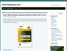Tablet Screenshot of materitarbiyah.com